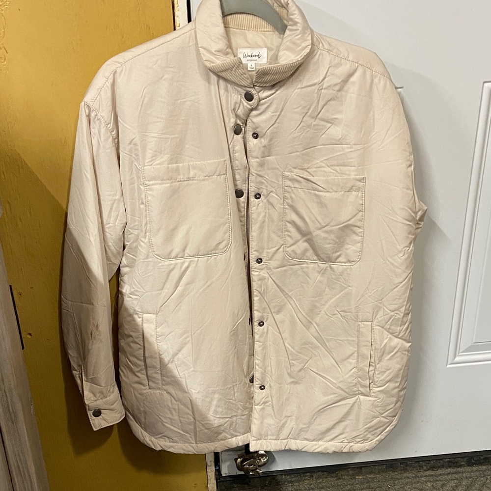 Women's Cream Puffer Jacket